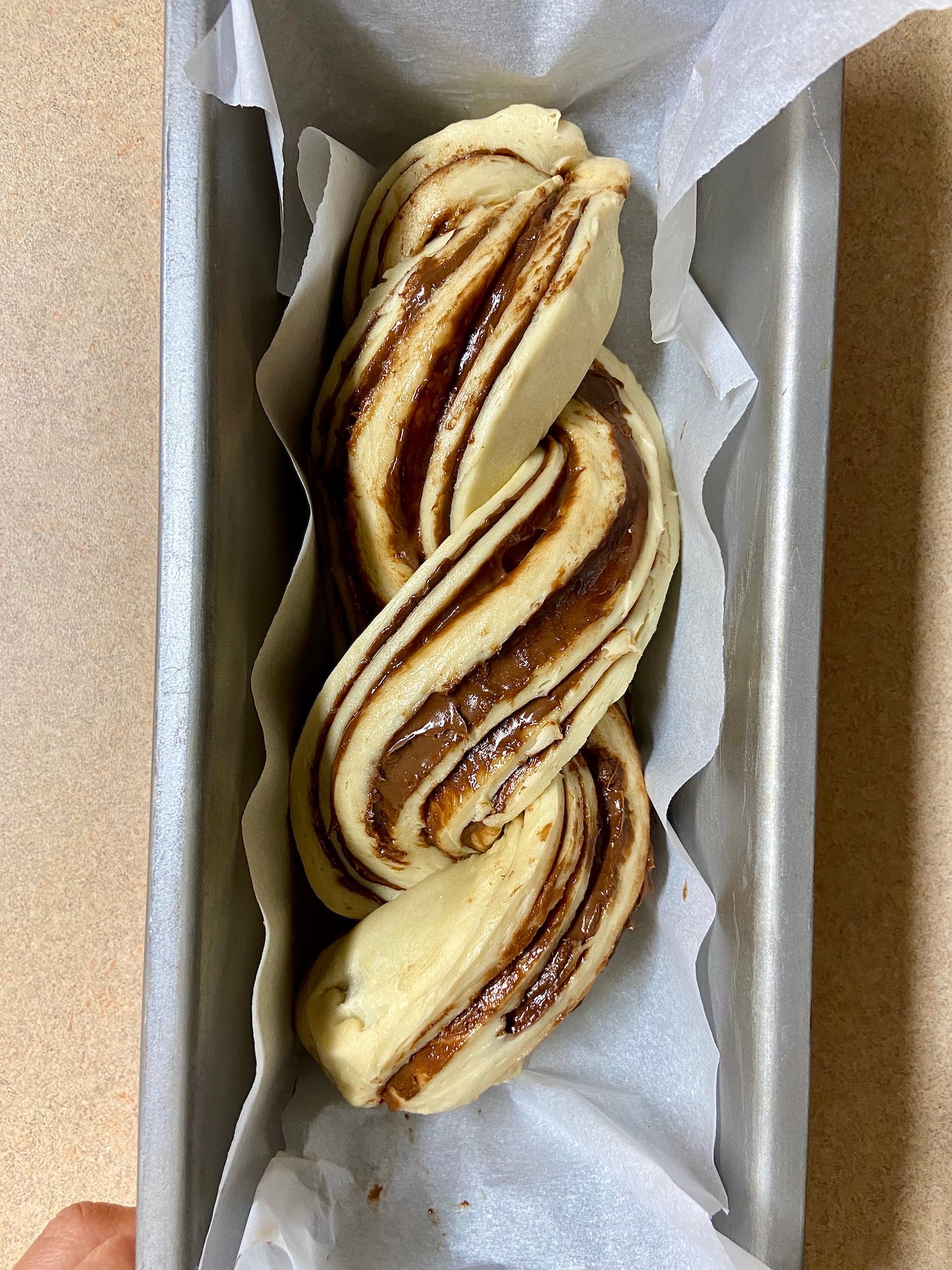 Chocolate sourdough babka
