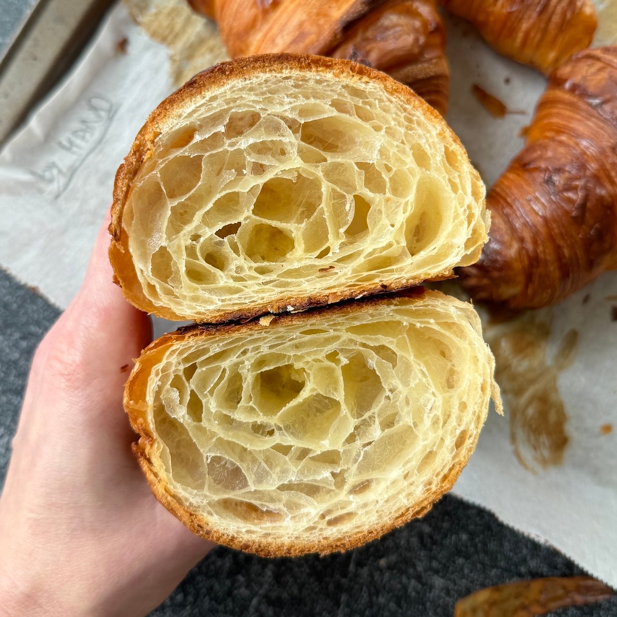 Easy Same Day Croissant (Hybrid Method) - Natasha's Baking