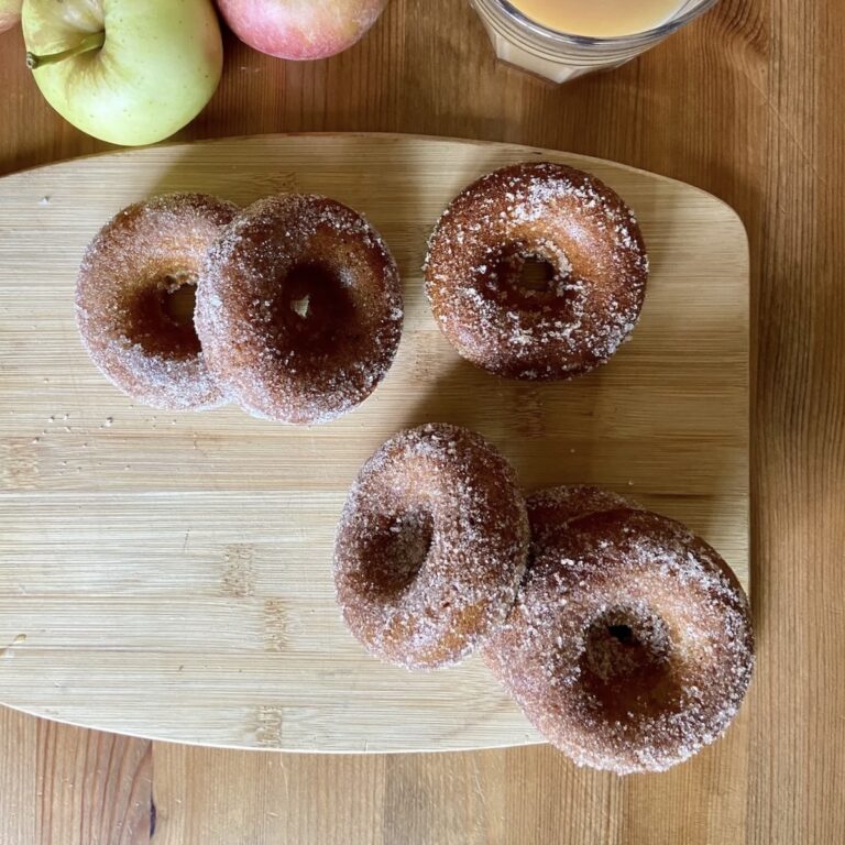 Apple Cider Doughnuts with Sourdough Discard (Baked)