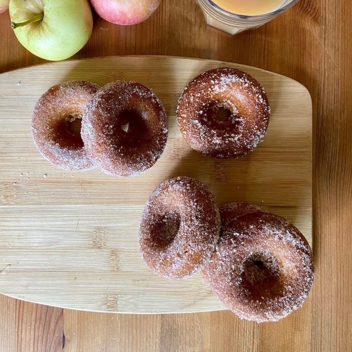 Apple Cider Doughnuts with Sourdough Discard (Baked)