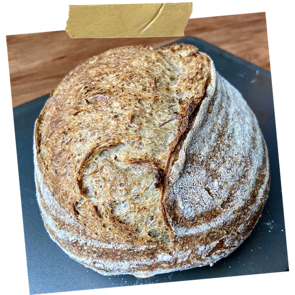 Flax and Caraway Seed Sourdough Bread - #foodbyjonister