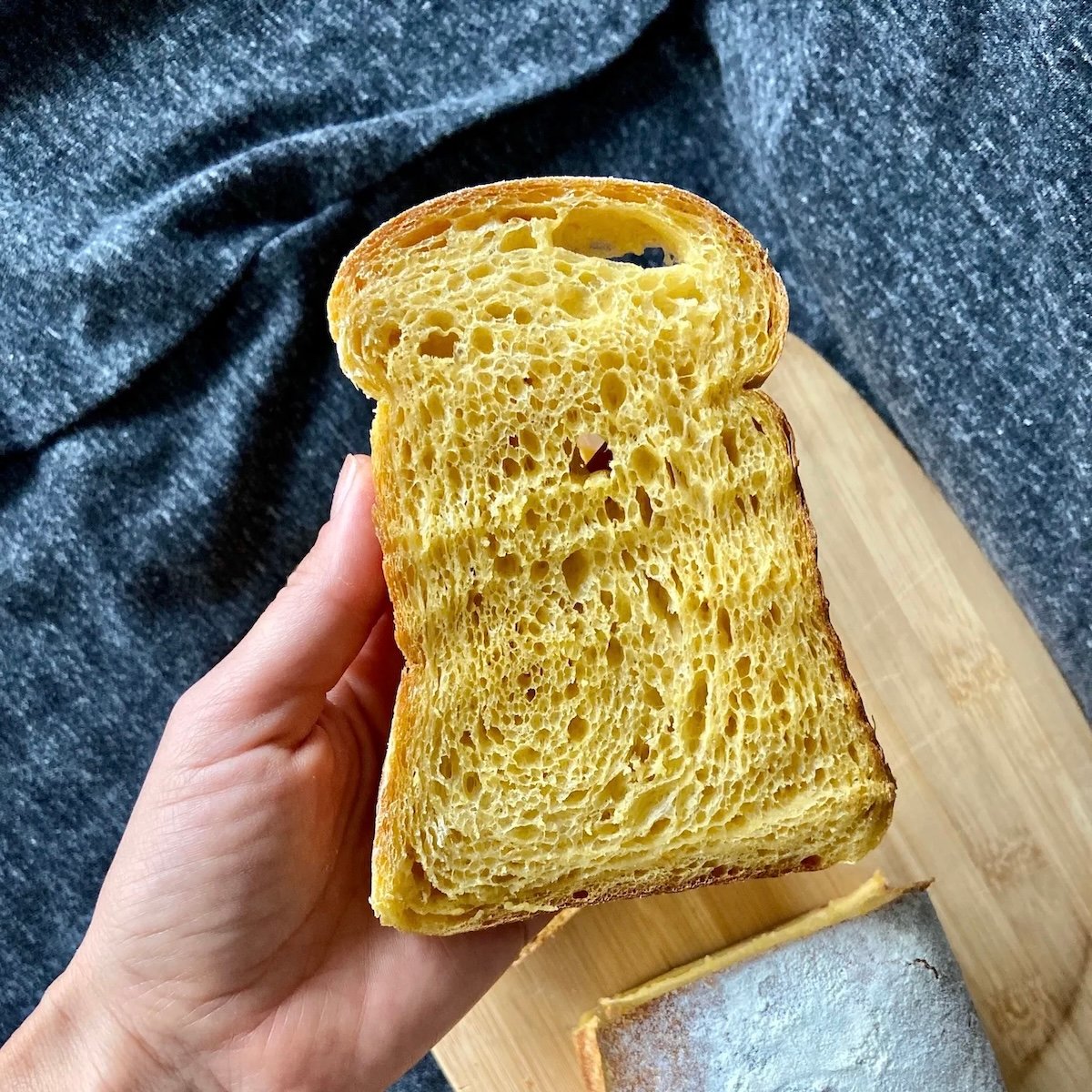 Sweet Potato Sourdough Sandwich Loaf