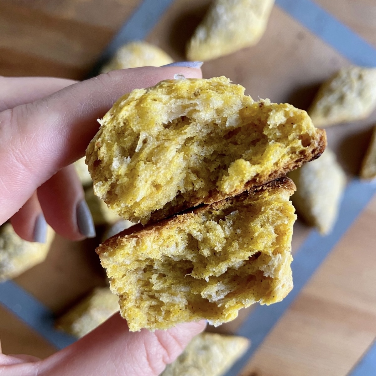 Pumpkin Scones with Sourdough Discard