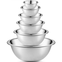 Klee 6-Piece Premium Stainless Steel Mixing Bowls