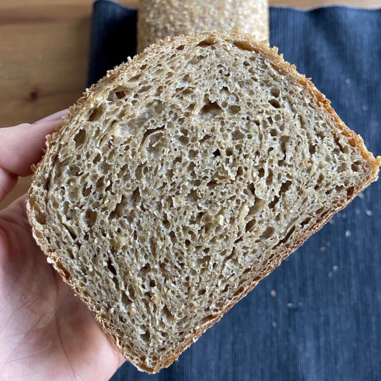Whole Wheat Sourdough Sandwich Loaf