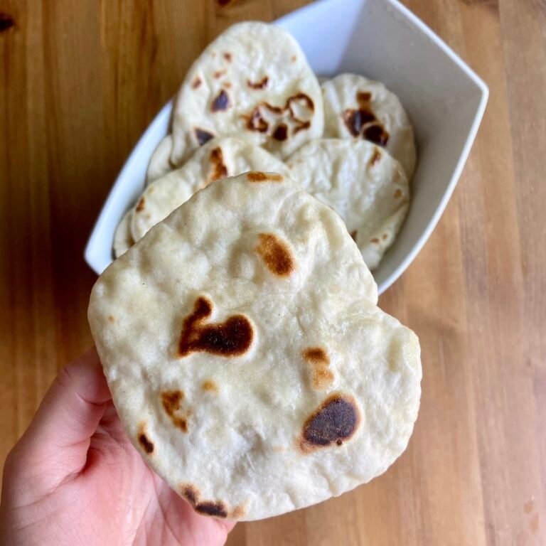 Naan Bread with Sourdough Discard