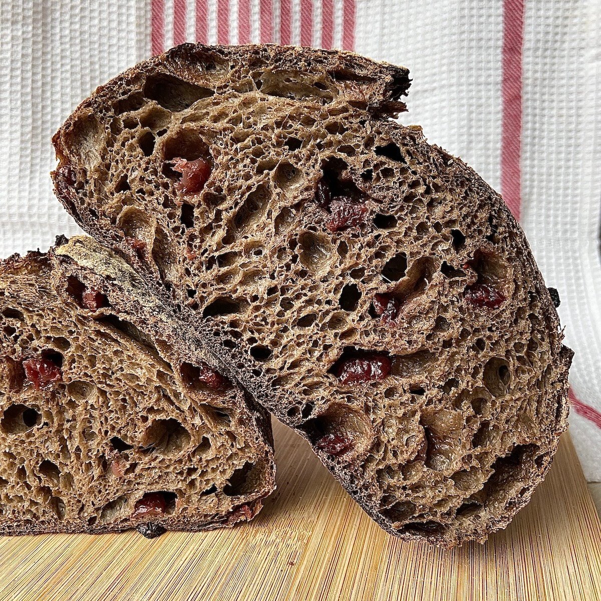 Malted Sourdough with Dried Cranberries