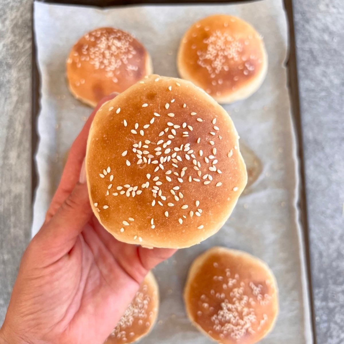 Brioche Burger Buns With Yeast