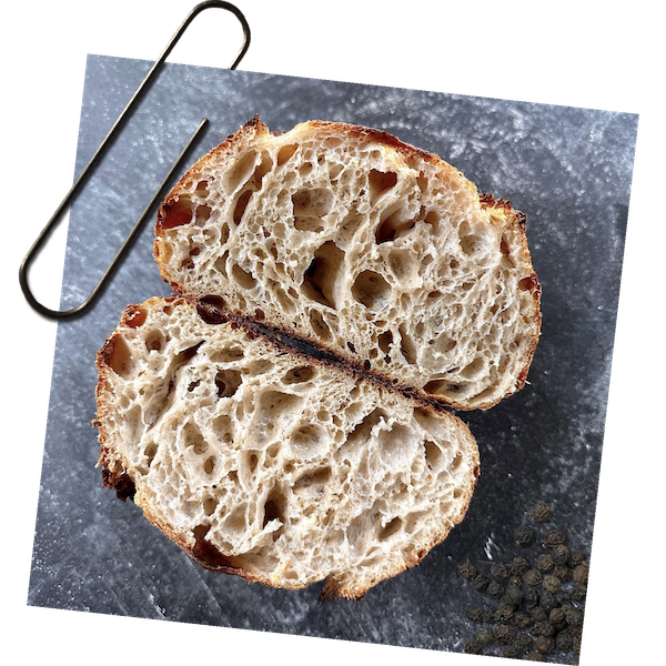 Potato Black Pepper Sourdough Bread