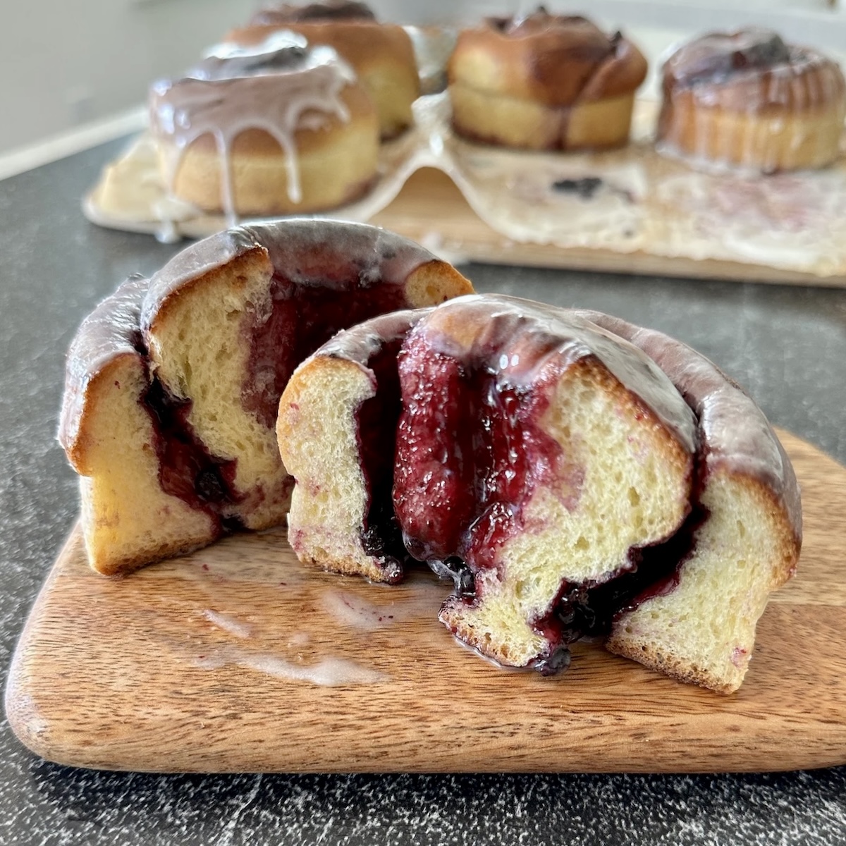 Sweet Rolls with Blueberry Filling