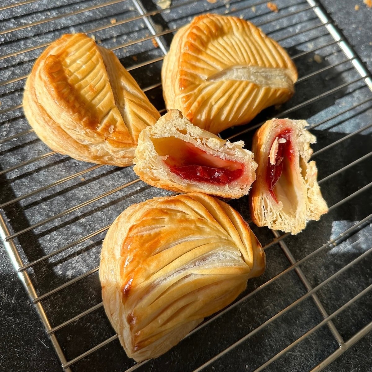 Puff Pastry Danish With Cherry