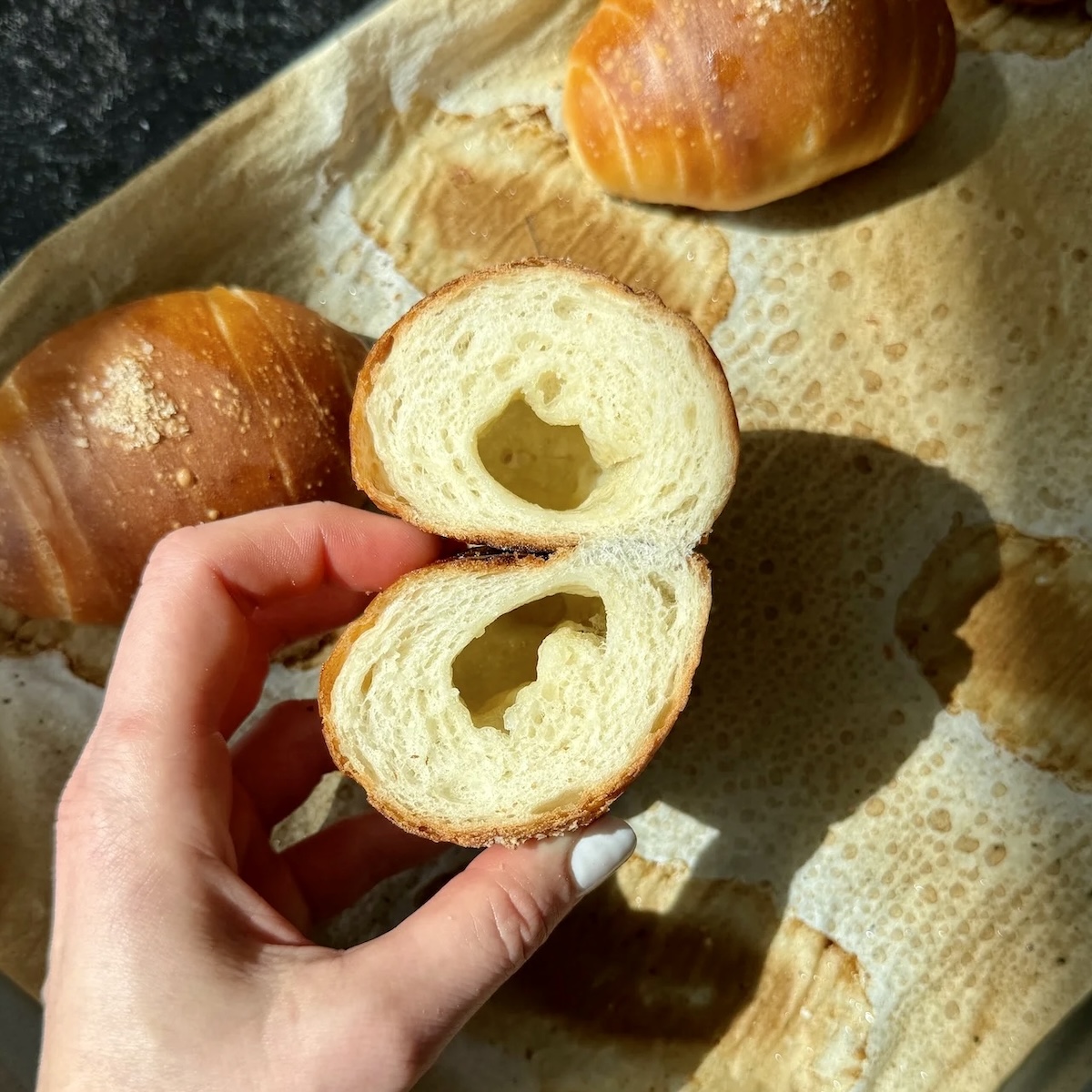 Crispy Salt Butter Rolls