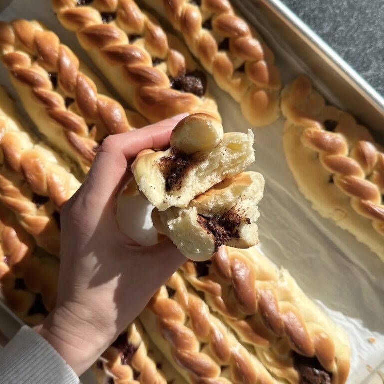 Braided Nutella Rolls