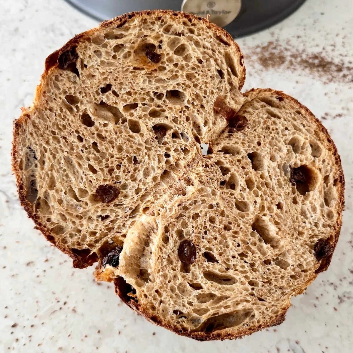 Raisin Bran Sourdough Bread 